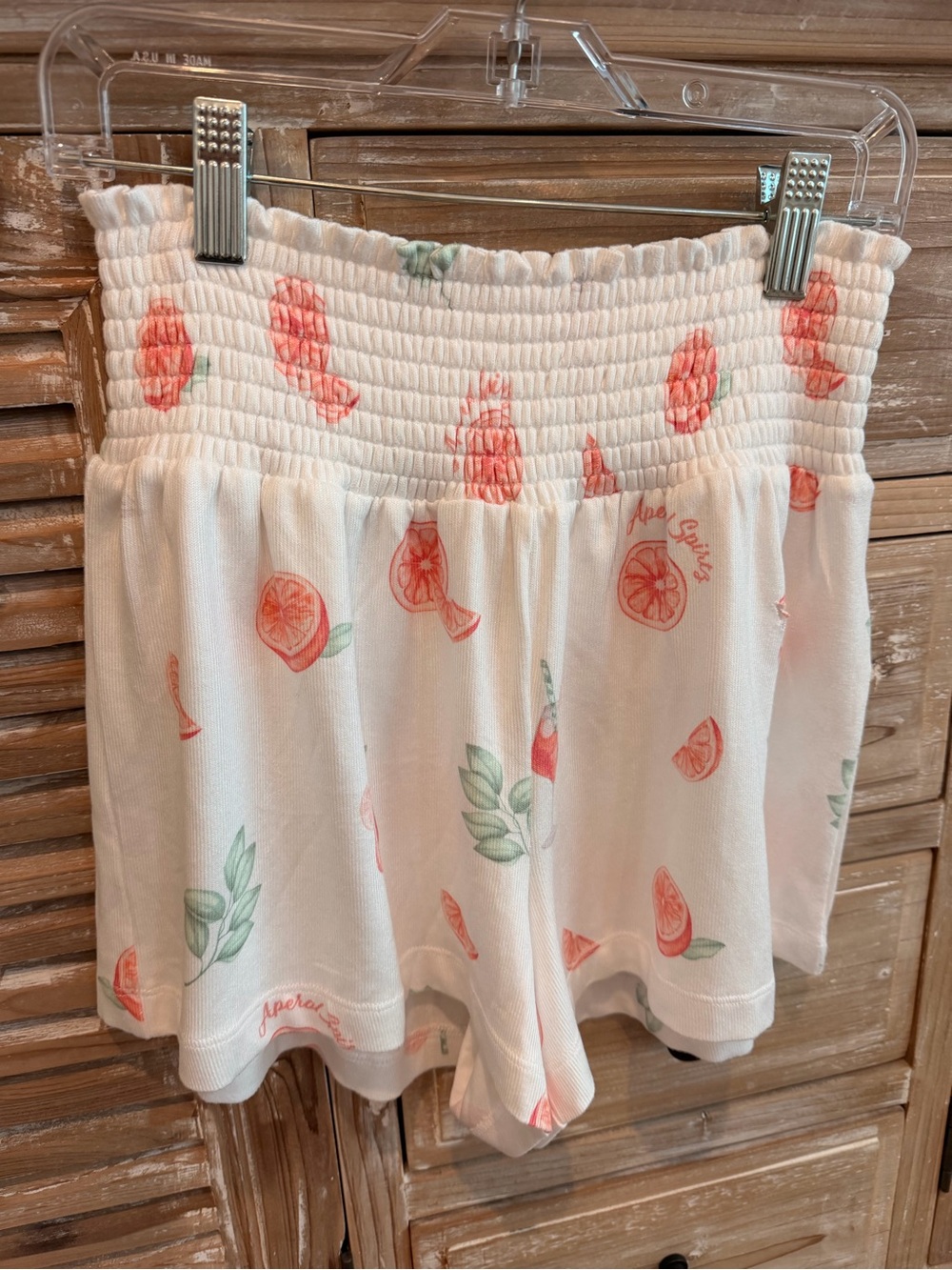 Z Supply Aperol Spritz Lounge Top & Shorts MATCHING SET White Multi (Size Small) - Picture 9 of 15